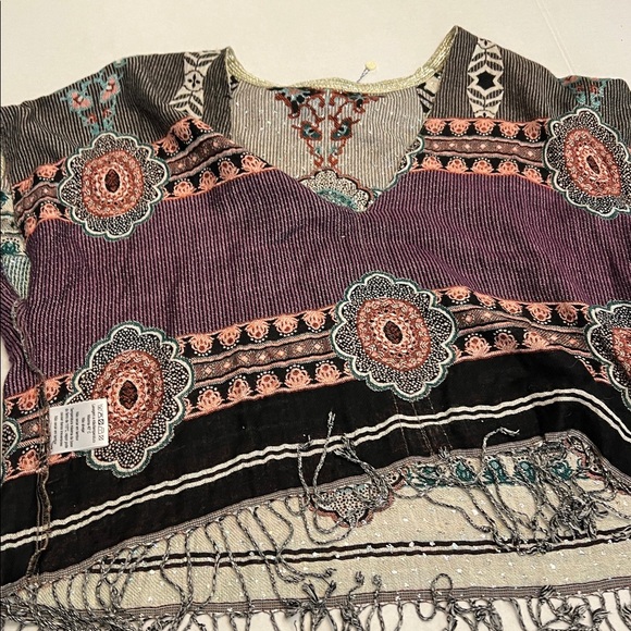 FARM RIO BRAZIL WOMENS BOHO FRINGE TOP - Picture 6 of 16